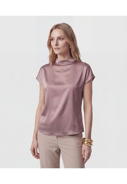 Blusa  Para Mujer Manga Corta Color Morado Marca Patprimo #30127835