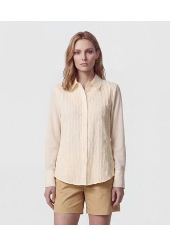 Camisa  Para Mujer Manga Larga Color Crema Marca Patprimo #30010767 Patprimo