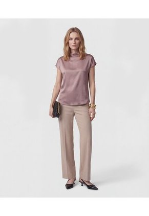 Blusa  Para Mujer Manga Corta Color Morado Marca Patprimo #30127835