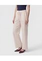 Pantalón Wide Leg Con Cordón   Para Mujer Beige Patprimo de Patprimo
