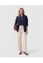 Pantalón Wide Leg Con Cordón   Para Mujer Beige Patprimo de Patprimo