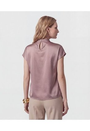 Blusa  Para Mujer Manga Corta Color Morado Marca Patprimo #30127835