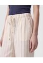 Pantalón Wide Leg Con Cordón   Para Mujer Beige Patprimo de Patprimo