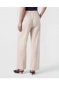 Pantalón Wide Leg Con Cordón   Para Mujer Beige Patprimo de Patprimo