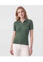 Polo Punto Calado Manga Corta   Para Mujer Verde Patprimo de Patprimo