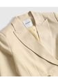 Blazer Doble Botonadura Y Solapa   Para Mujer Beige Patprimo de Patprimo