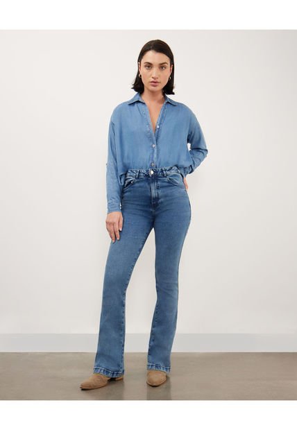 Jean Para Mujer Boot Cut Color Azul  Marca Patprimo #30160358