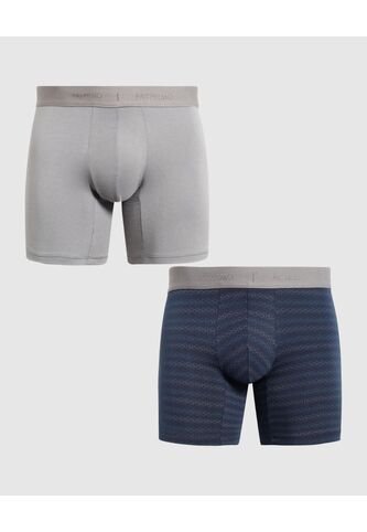 Boxer X2 Para Hombre Fleat Seamer Medio Color Negro Marca Patprimo #44000530 Patprimo