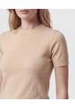 Camiseta  Para Mujer Manga Corta Cuello Redondo Color Café Marca Patprimo #30093895 de Patprimo