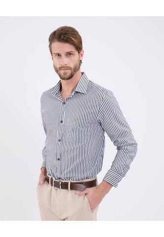 Camisa Para Hombre Manga Larga Sin Bolsillo Cuello Italiano Color Negro Marca Patprimo #44013146 Patprimo