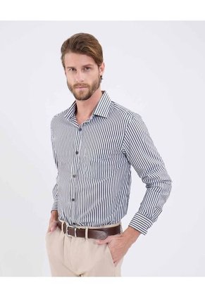 Camisa Para Hombre Manga Larga Sin Bolsillo Cuello Italiano Color Negro Marca Patprimo #44013146