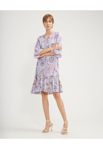 Vestido Para Mujer Manga 3/4 Color Morado Marca Patprimo #30170973