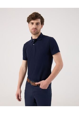 Polo  Para Hombre Cuello Tejido Sin Bolsillo Color Azul Marca Patprimo #44112784 Patprimo