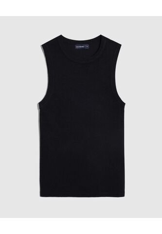 Camiseta  Para Mujer Manga Sisa Cuello Redondo Color Negro Marca Patprimo #30093867 Patprimo