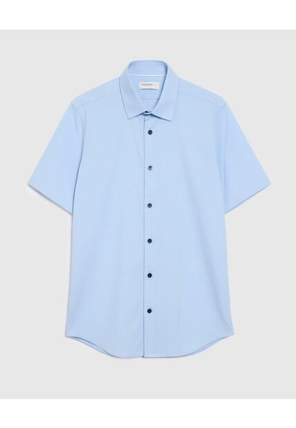 Camisa  Para Hombre Manga Corta Con Bolsillo Cuello C Color Azul Marca Patprimo #44012578