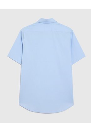 Camisa  Para Hombre Manga Corta Con Bolsillo Cuello C Color Azul Marca Patprimo #44012578