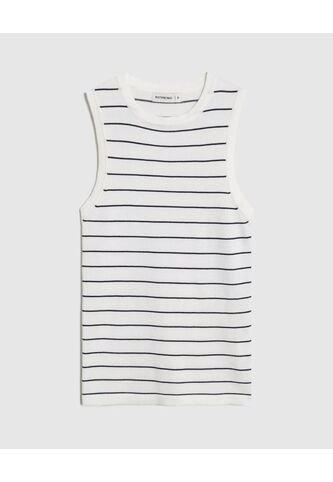 Camiseta  Para Mujer Manga Sisa Cuello Redondo Color Blanco Marca Patprimo #30093863 Patprimo