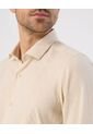 Camisa Guayabera Moderna   Para Hombre Beige Patprimo de Patprimo
