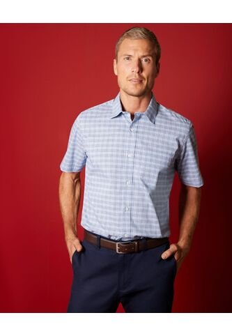 Camisa  Para Hombre Manga Corta Con Bolsillo Color Azul Marca Patprimo #44012746 Patprimo