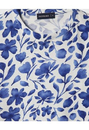 Camiseta Para Mujer Manga Corta Cuello Redondo Color Azul  Marca Patprimo #30093671