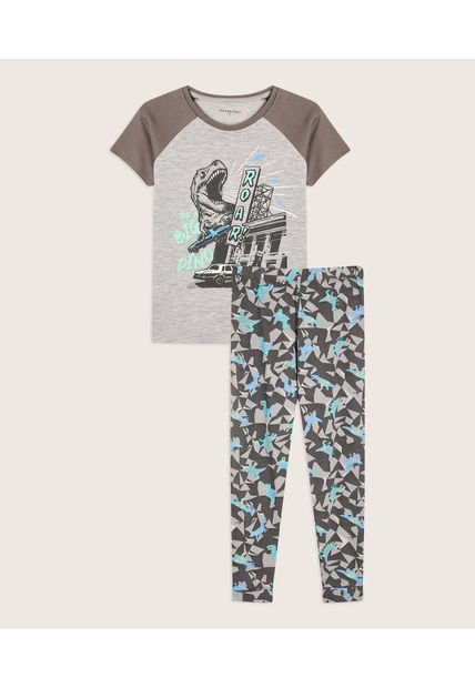 Pijama Para Niño M/C P/L Color Gris  Marca Patprimo #66040057