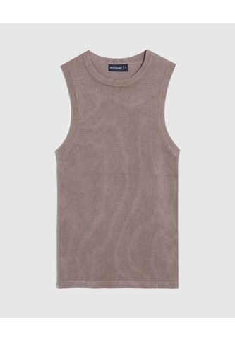 Camiseta  Para Mujer Manga Sisa Cuello Redondo Color Café Marca Patprimo #30093867 Patprimo