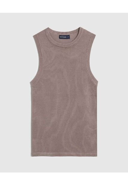 Camiseta  Para Mujer Manga Sisa Cuello Redondo Color Café Marca Patprimo #30093867