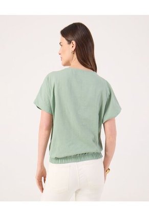 Blusa Para Mujer Manga Corta Color Verde Marca Patprimo #30123595