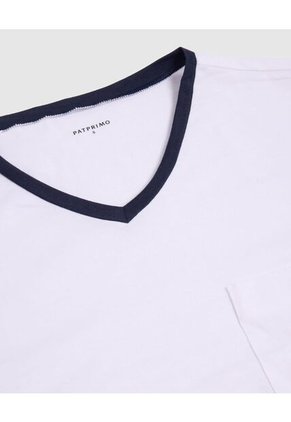 Pijama De Dos Piezas Confort   Para Hombre Blanco Patprimo