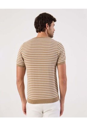 Camiseta  Para Hombre Manga Corta Cuello Redondo Color Café Marca Patprimo #44090964