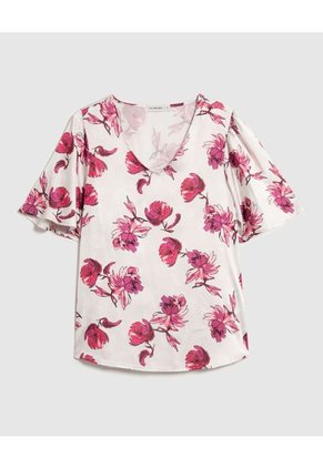 Blusa Para Mujer Manga Corta Color Blanco Marca Patprimo #30123459