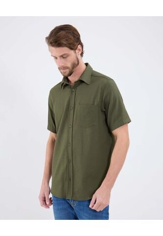 Camisa Para Hombre Manga Corta Con Bolsillo Cuello Casual C Color Verde Marca Patprimo #44013162 Patprimo