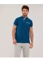 Polo Unicolor Cuello Mao Manga Corta Slim Fit  Para Hombre Verde Patprimo de Patprimo