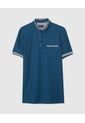 Polo Unicolor Cuello Mao Manga Corta Slim Fit  Para Hombre Verde Patprimo de Patprimo