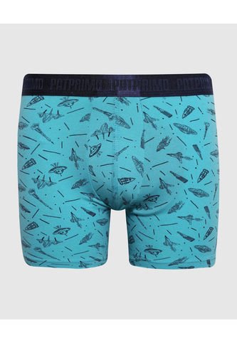 Boxer Para Niño Fleat Seamer Medio Color Aguamarina Marca Patprimo #66000109 Patprimo
