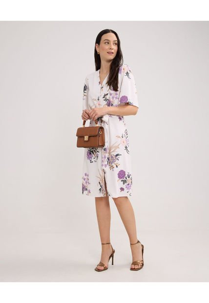 Vestido Para Mujer Manga Corta Color Blanco Marca Patprimo #30170986