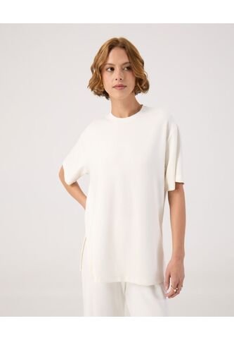 Camiseta Para Mujer Manga Corta Cuello Redondo Color Blanco Marca Patprimo #30093828 Patprimo