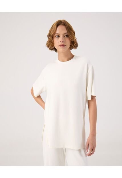 Camiseta Para Mujer Manga Corta Cuello Redondo Color Blanco Marca Patprimo #30093828