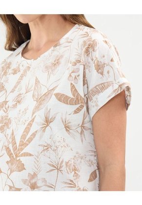 Blusa Para Mujer Manga Corta Color Beige Marca Patprimo #30123455