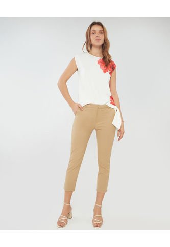 Pantalón Para Mujer Capri Color Café Claro Marca Patprimo #30071785 Patprimo
