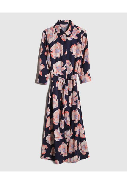 Vestido Para Mujer Manga 3/4 Color Azul Oscuro Marca Patprimo #30170988