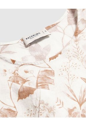 Blusa Para Mujer Manga Corta Color Beige Marca Patprimo #30123455