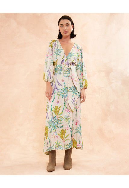 Vestido Para Mujer Manga 3/4 Color Verde  Marca Patprimo #30170964