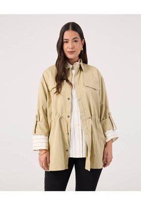 Chaqueta Para Mujer Desestructurada Color Café Marca Patprimo #14080144