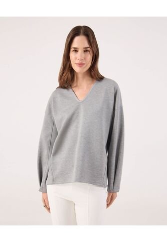 Buzo Para Mujer Cuello V Color Gris Marca Patprimo #30060072 Patprimo