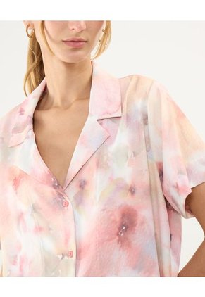 Camisa Para Mujer Manga Corta Color Rosa Marca Patprimo #30010665