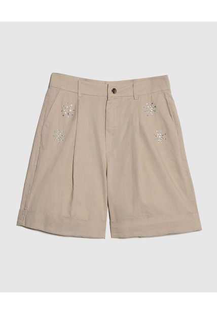 Bermuda Para Mujer  Color Beige Marca Patprimo #30100375