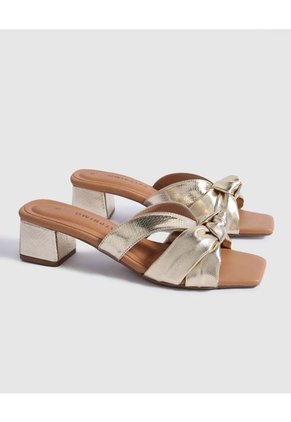 Sandalias Para Mujer Color Dorado Marca Patprimo #30690086