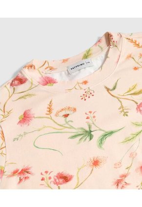 Camiseta  Para Mujer Manga Corta Moda Color Crema Marca Patprimo #14098041