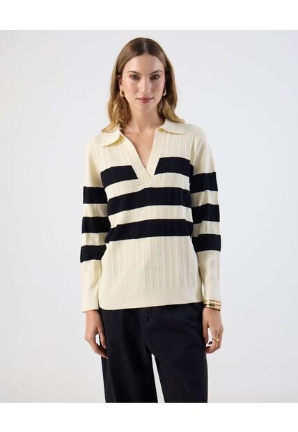 Polo  Para Mujer Manga Larga Color Beige Marca Patprimo #30110454